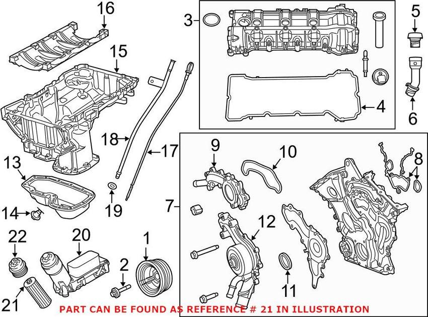 VW Engine Oil Filter 7B0115562D